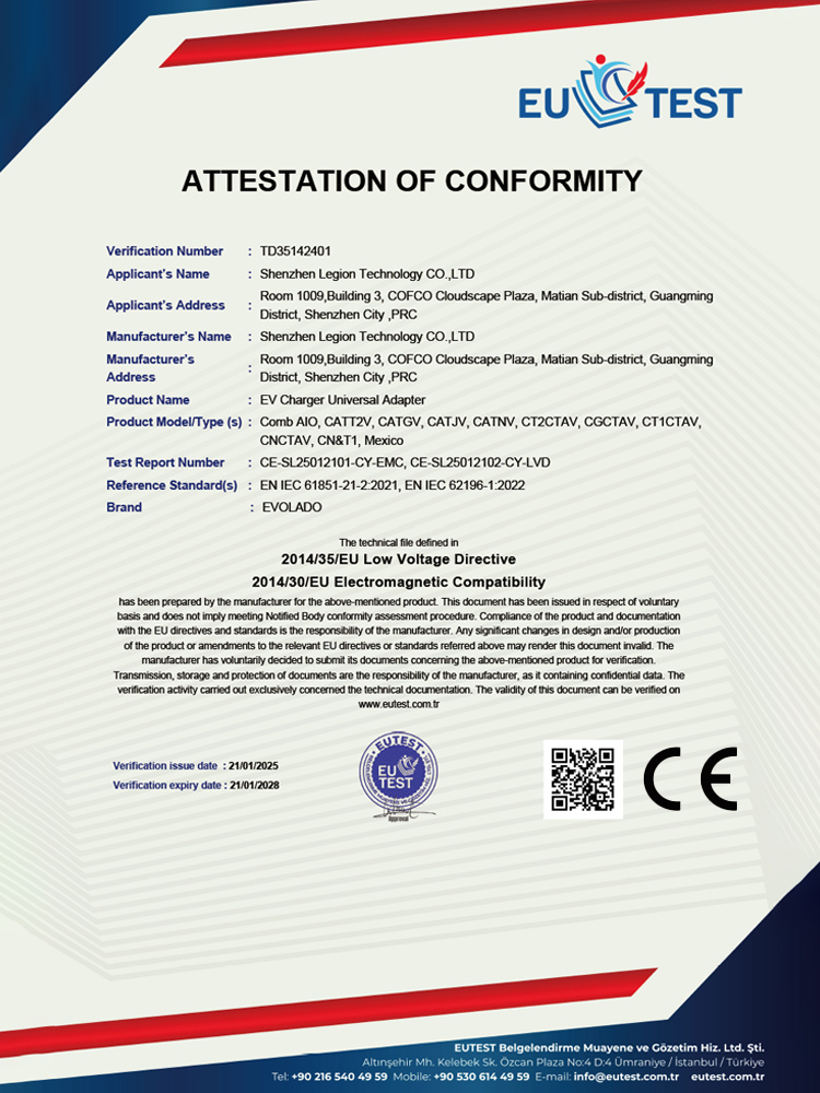 Evolado Product CE Certification